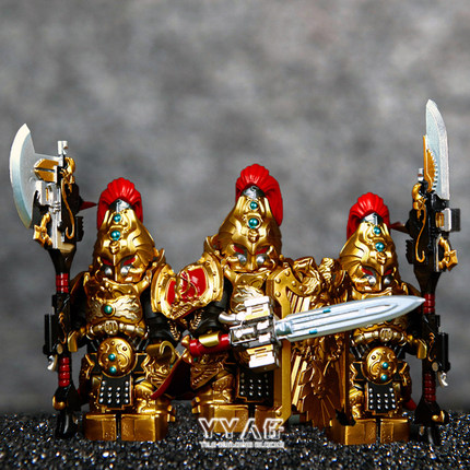 战锤40K帝皇禁军利刃勇士战棋暗源游戏第三方拼装人仔积木玩具男