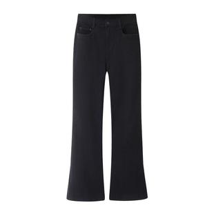 DN高端定制2024冬新款时尚气质百搭高腰显瘦微喇叭加绒牛仔裤女