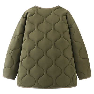 串珠亮片刺绣棉服外套女