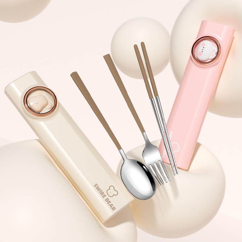 316不锈钢筷子勺子便携盒餐具套装小学生收纳单人儿童一人用,餐饮具,便携/折叠餐具,淘宝优惠券,粉丝福利购,淘宝优惠卷