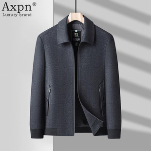 雪尼尔中老年男士父亲外套夹克秋冬上衣中年爸爸装秋装老年人男装