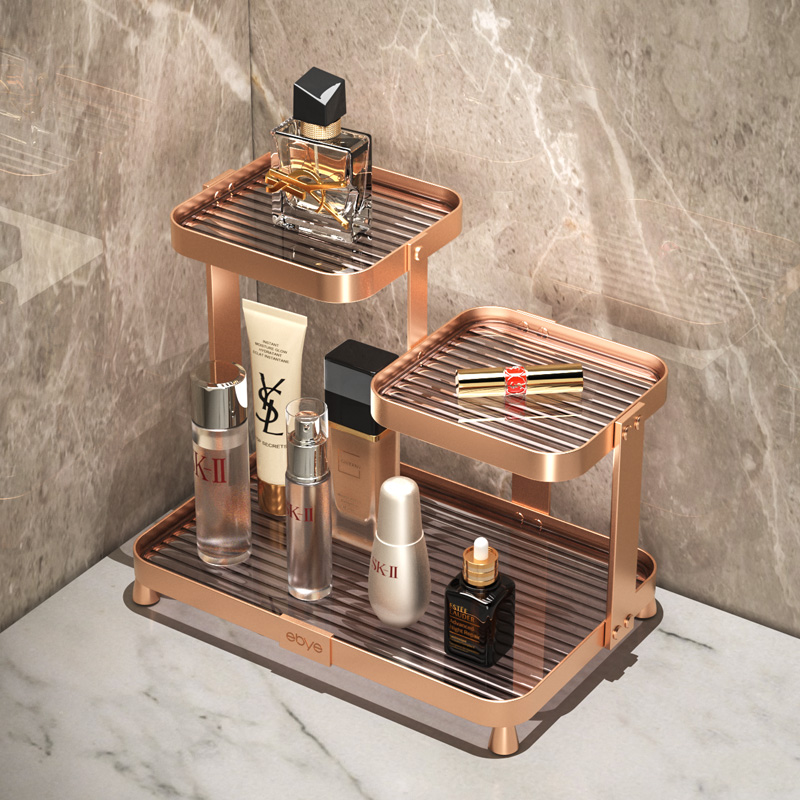 轻奢太空铝免打孔不生锈置物架