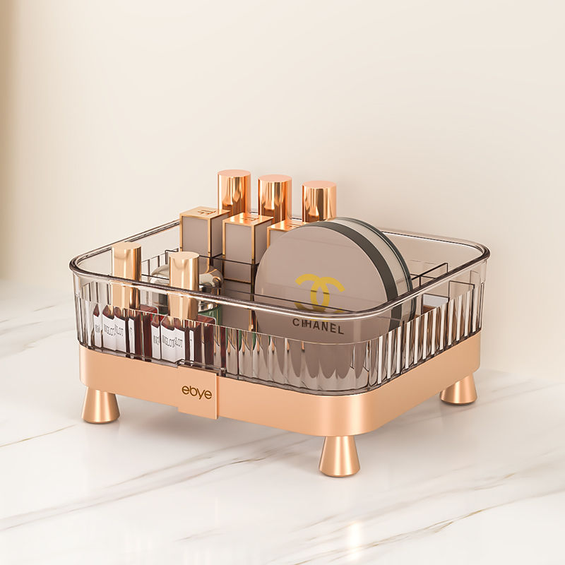 化妆品收纳盒桌面置物架高级感梳妆台网红新款放口红眼影化妆刷筒