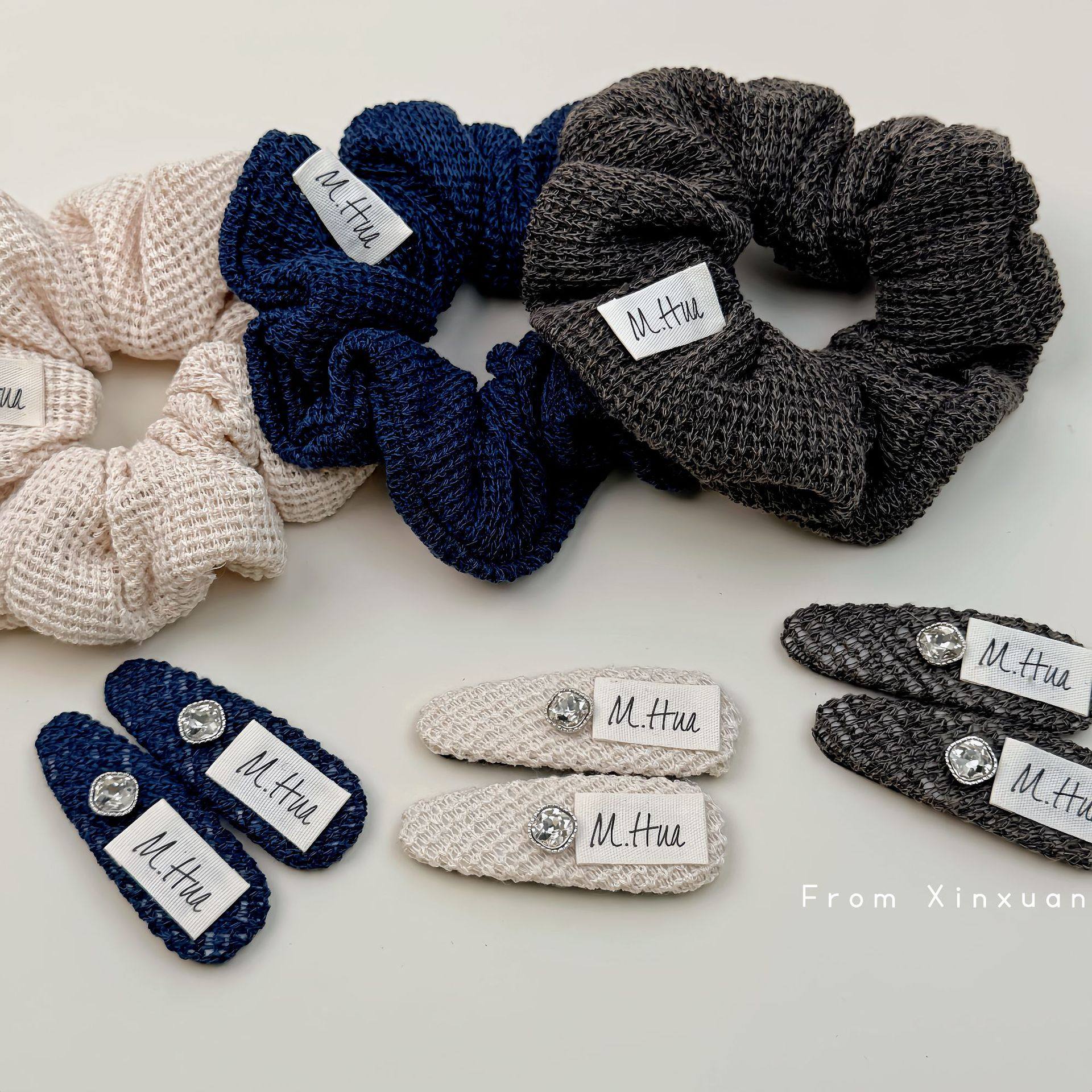 韩系复古布贴毛线编织大肠发圈高级感发绳扎发头绳侧边刘海夹发饰,饰品/流行首饰/时尚饰品新,发饰,淘宝优惠券,粉丝福利购,淘宝优惠卷