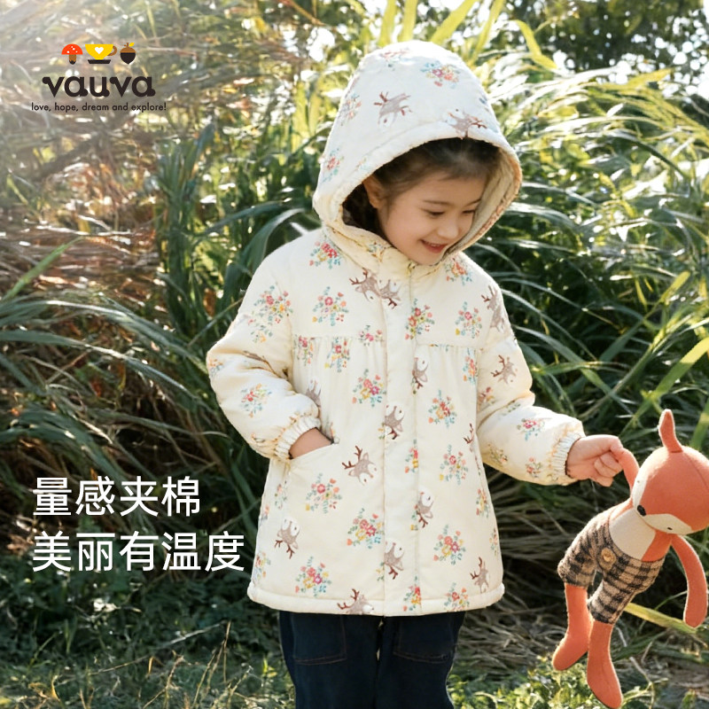 Vauva女童冬季加厚洋气棉服