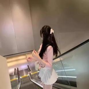 白色防走光百褶半身裙女夏季 半裙高腰jk短裙性感a字裙子 新款 裙裤