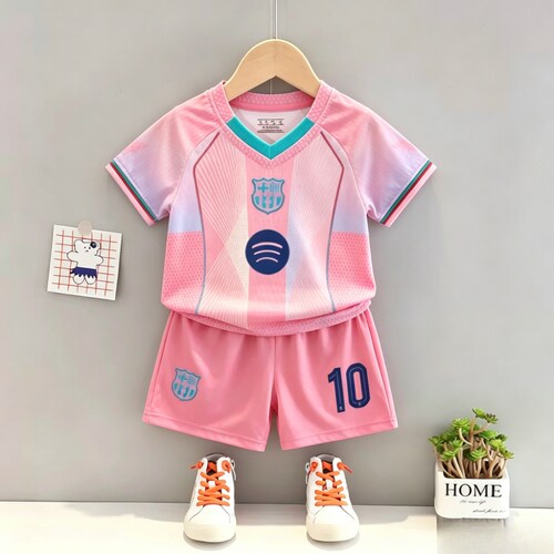 26世界阿根廷杯儿童足球服男童夏运动速干10号梅西7号c罗短袖球衣