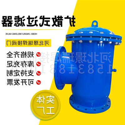 扩散式过滤器 水泵角式滤污器倒流过滤器卧式除污器倒流吸入器