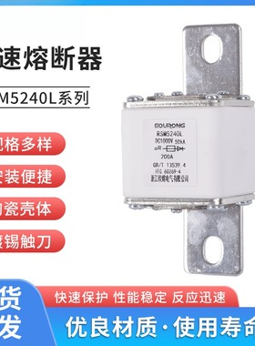 RSM5240L系列充电桩熔断器DC1000V200A-新能源电动汽车直流熔断器