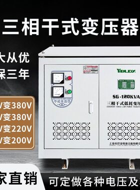 三相干式变压器380v变480v440v460v转220V208v升降压自耦变压器