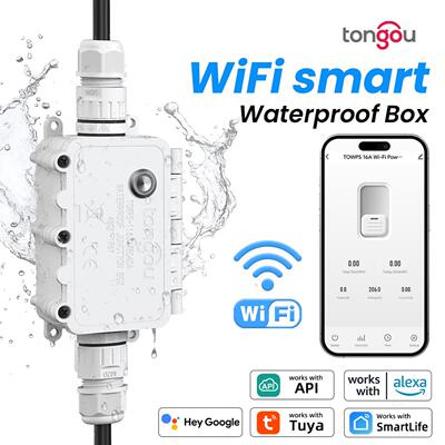 涂鸦WiFi户外智能防水接线盒IP67过流过欠压保护电缆接线盒