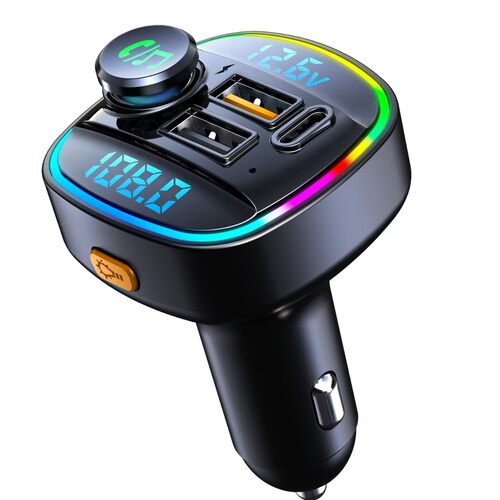 车载mp3蓝牙播放器 usb快充充电器汽车fm发射器车充蓝牙C22