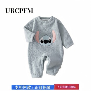 【撤柜专区】品牌专柜 婴儿连体衣加绒秋冬季女宝宝衣服保暖服