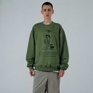 上衣外套装 秋季 卫衣男女款 SCULPTORSCULPTOR宽松薄绒卡通长袖
