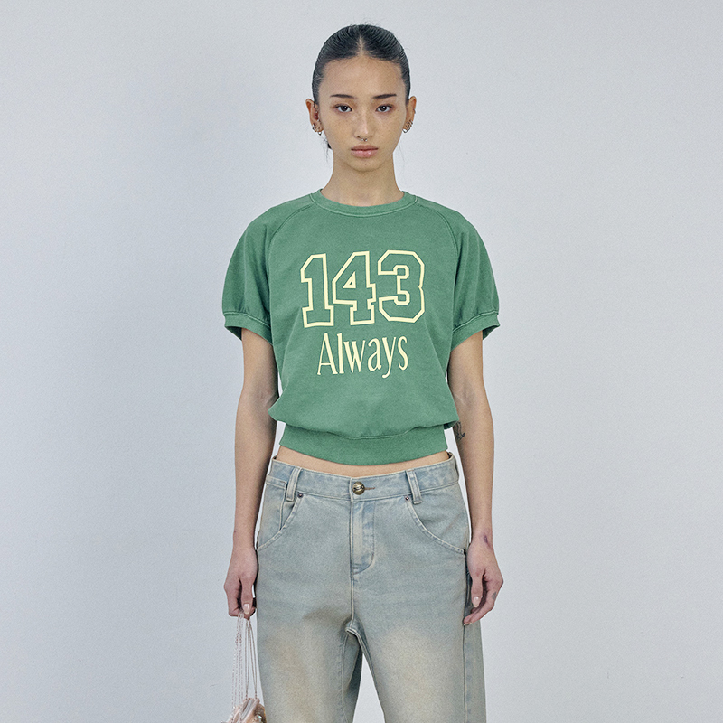 SCULPTOR插肩泡泡袖T恤