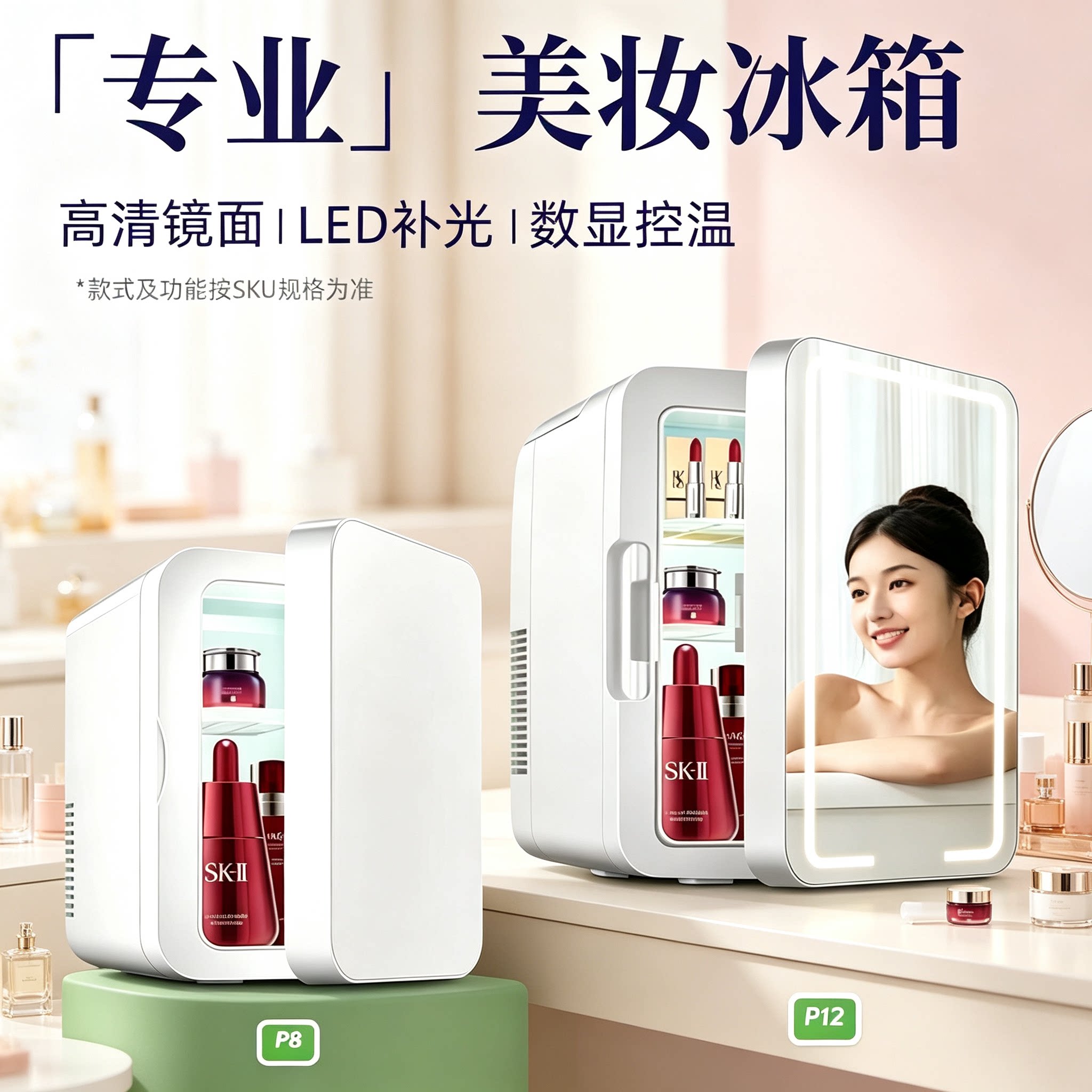 迷你美妆恒温冷藏箱家车两用