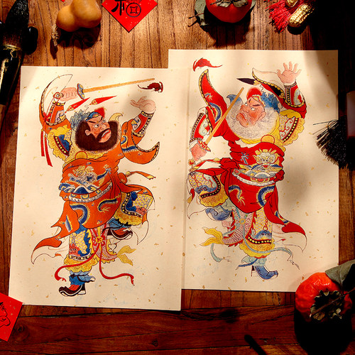 陶欢品大门门神春节礼品