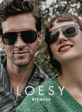 洛伊士LOESY偏光情侣款太阳眼镜开车旅游防紫外线防眩光墨镜9119
