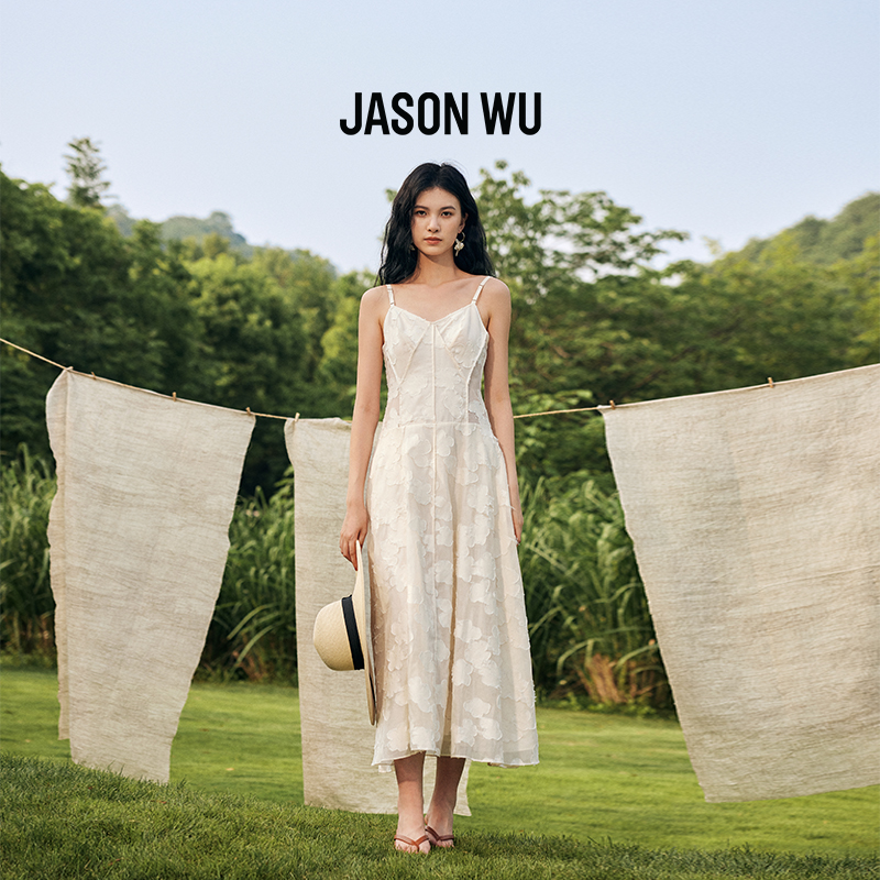 Jasonwu通勤提花浮雕花朵