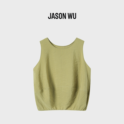 JASON WU-J系列文艺风温柔气质桑蚕丝透气无袖吊带背心上衣春夏新