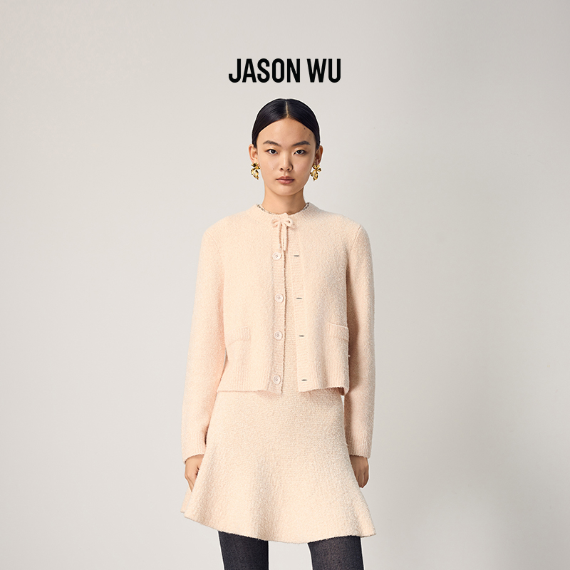JASON WU2025秋冬新款优雅气质时尚通勤小香风针织开衫小衫外套女