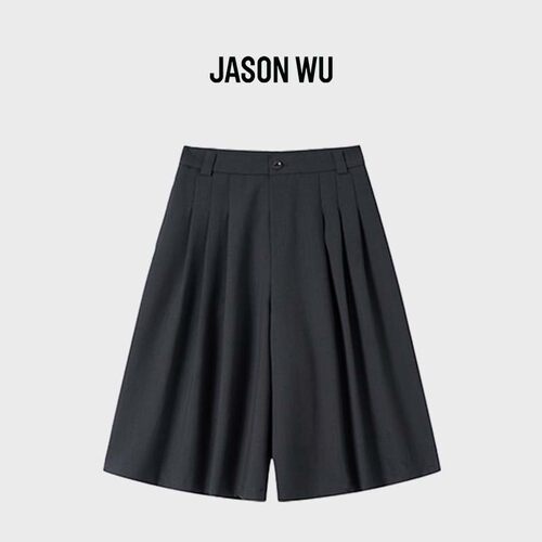 JASON WU-J系列垂感阔腿八分休闲裤西裤女