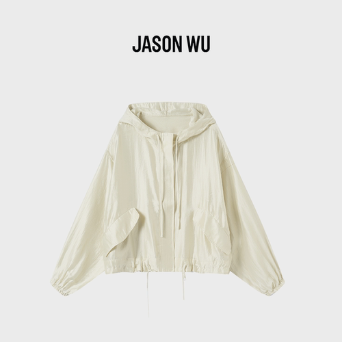 JASON WU-J系列法式慵懒风连帽短款运动外套