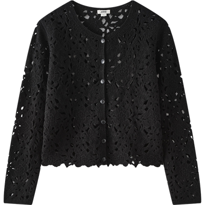 Jasonwu绵羊毛圆领开衫