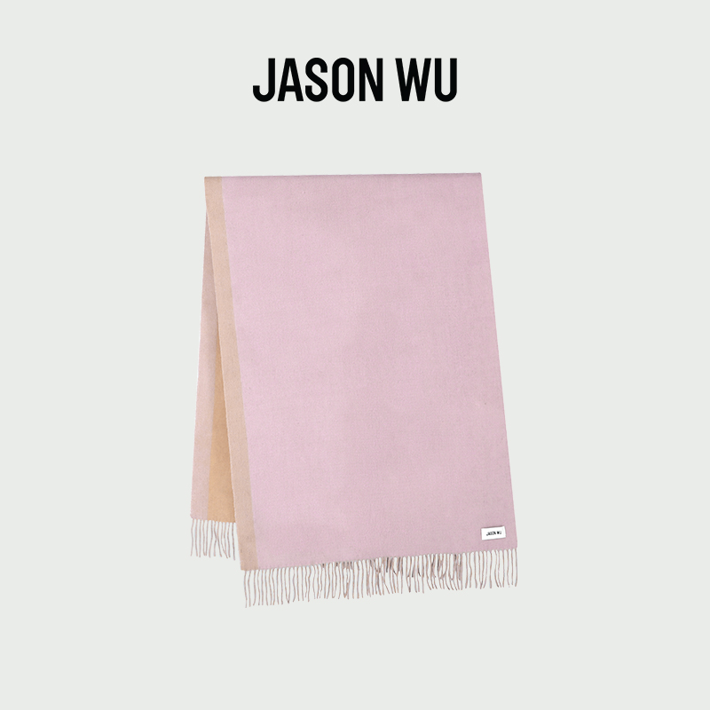 JASONWU双面羊绒围巾