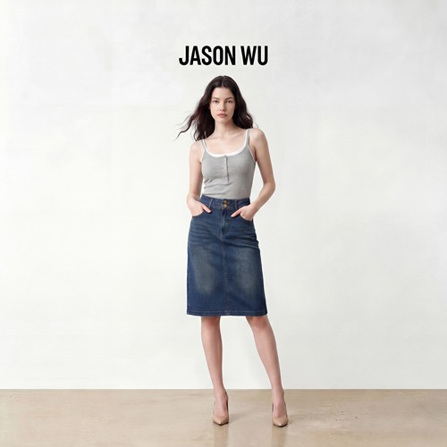 JASON WU-J系列A字牛仔裙短裙女