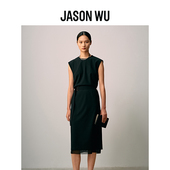 无袖 露背设计感裙子长裙连衣裙女 WU25年秋季 新款 绵羊毛 JASON