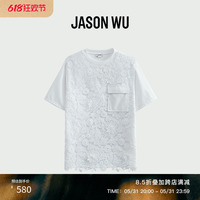 【新品推荐】JASON WU 24年新款宽松通勤休闲蕾丝拼接上衣T恤女