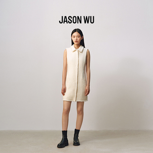 春夏新款 羊驼毛小香风简约百搭通勤设计裙子长裙连衣裙 JASON