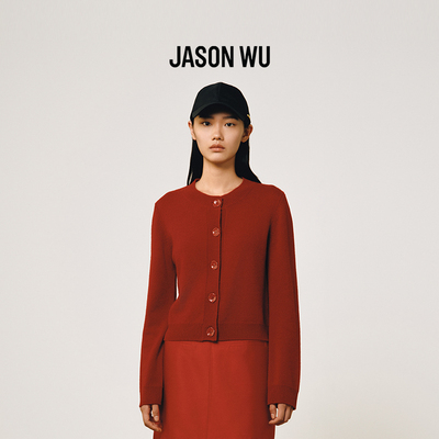 JASONWU圆领开衫毛织