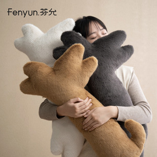 【清仓特价】芬允趴趴喵客厅沙发靠枕猫咪睡觉抱枕毛绒长条抱枕