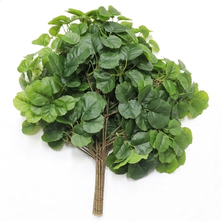 跨境高端仿真树叶树枝海棠叶橘子叶柳叶竹叶室内造景假树装饰叶子