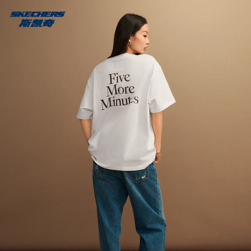 Skechers斯凯奇男女五分袖T恤衫