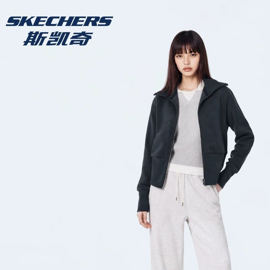 斯凯奇女士秋季保暖舒适休闲外套