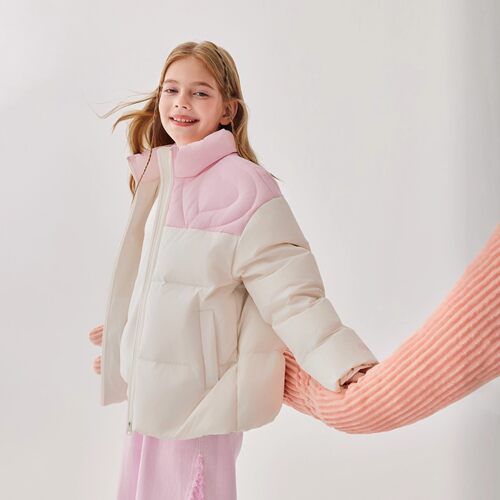 Skechers女童立领梭织羽绒服外套