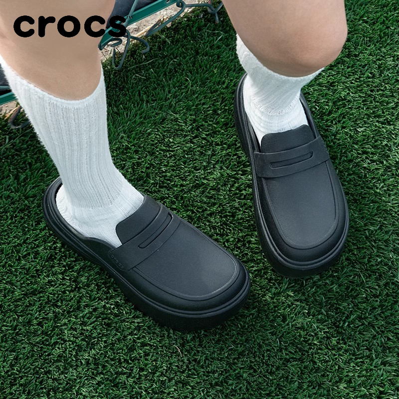 Crocs卡骆驰女鞋洞洞鞋运动雪屋乐福沙滩鞋厚底凉拖CR209937-060