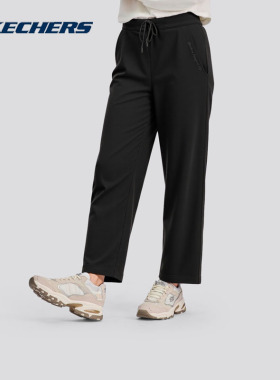 Skechers斯凯奇女士春夏时尚休闲长裤柔软耐磨运动直筒裤L425W009