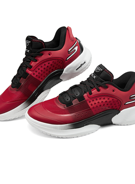 Skechers斯凯奇新款男子轻质缓震时尚运动鞋抓地耐磨篮球鞋253007