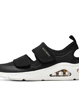 Skechers斯凯奇女子魔术贴透气玛丽珍鞋缓震气垫镂空慢跑鞋177406