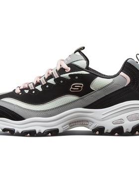 Skechers斯凯奇女鞋春夏复古厚底熊猫老爹鞋缓震轻便休闲鞋13143