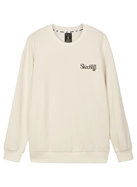 Skechers斯凯奇男女同款简约针织套头卫衣加绒保暖打底衫L324U106