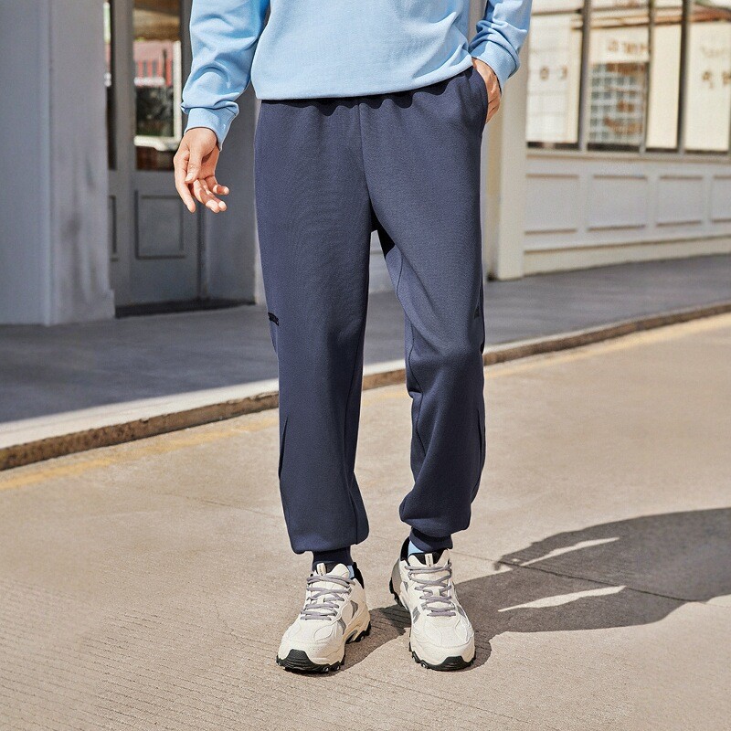 斯凯奇新款男士舒适针织运动卫裤