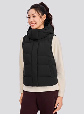 Skechers斯凯奇女士秋冬款轻盈防风保暖户外运动羽绒背心P425W086