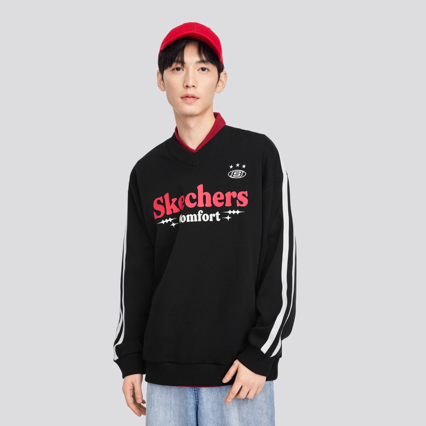 Skechers斯凯奇男女同款针织卫衣