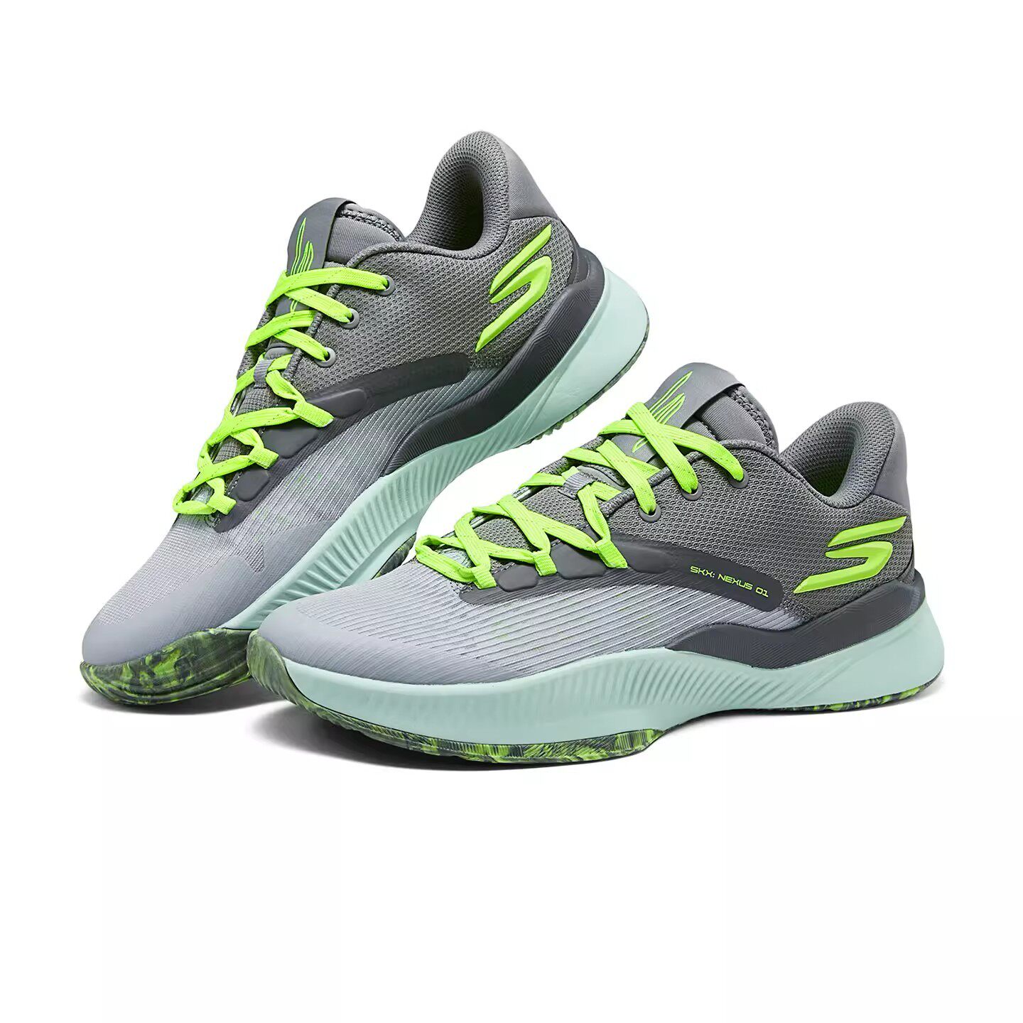 Skechers斯凯奇男鞋2025新款实战篮球鞋厚底防滑耐磨低帮运动鞋