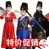 汉服男童儿童春季 演出服 飞鱼服国潮风帅气锦衣卫岳飞明制明朝古装